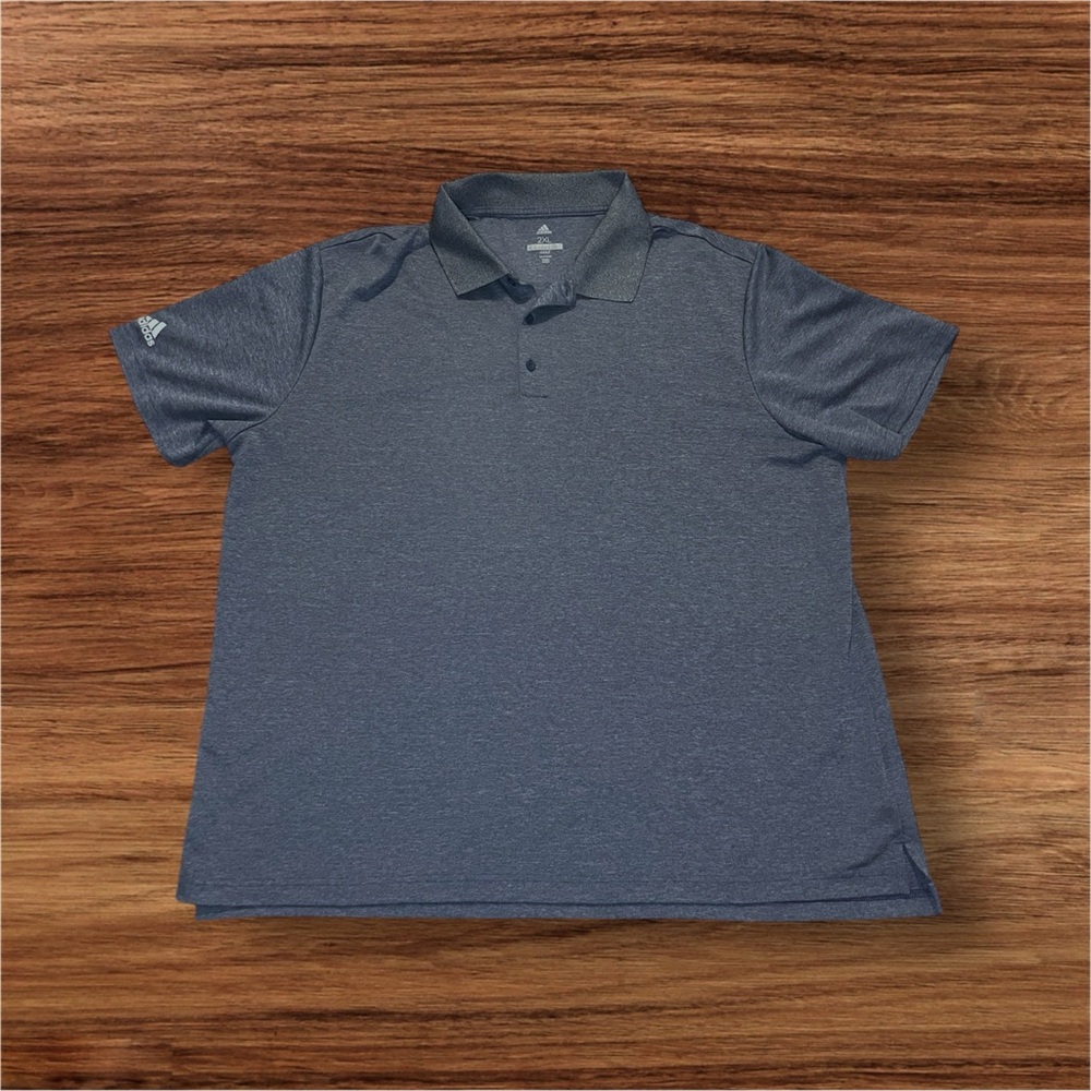 Adidas Golf Blue Short Sleeve Polo Shirt Men’s Size 2XL‎